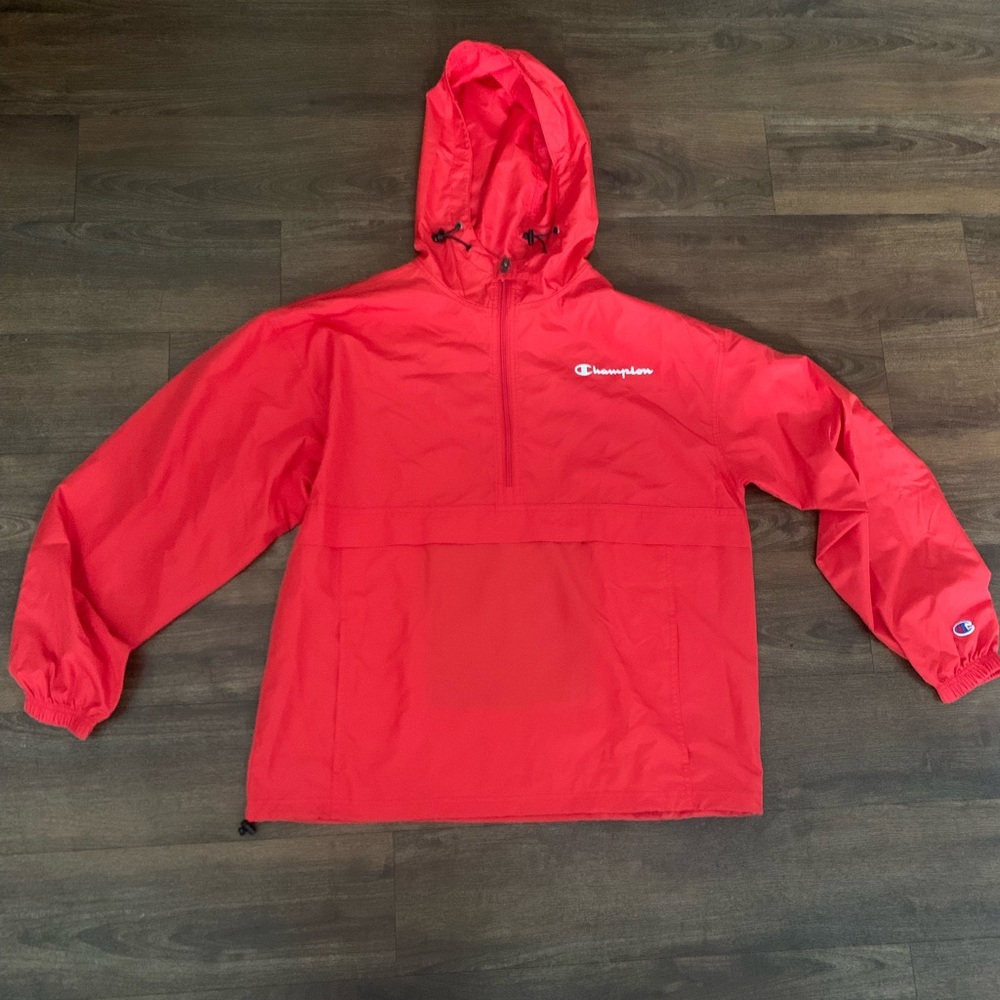 Champion Authentic Athleticwear Jacket Adjustable Drawstring W/ a Hood Sz L NWOT